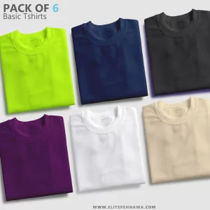 Basic T-Shirts Pack of 6 Unisex BT03