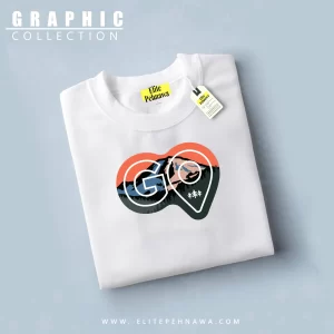 WHITE PRINTED T-SHIRT PT04