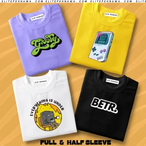 PRINTED T-SHIRT Pack of 4 Unisex 01