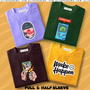 PRINTED T-SHIRT Pack of 4 Unisex 03