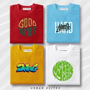 GRAPHIC T-SHIRT Pack of 4 GS - 06