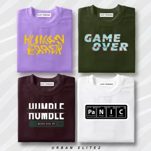 GRAPHIC T-SHIRT Pack of 4 GS - 05