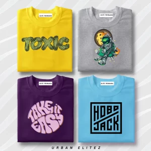 GRAPHIC T-SHIRT Pack of 4 GS - 02