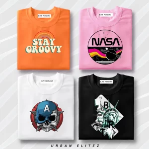 GRAPHIC T-SHIRT Pack of 4 GS - 01