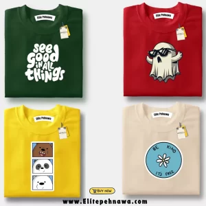 PRINTED T-SHIRT Pack of 4 01