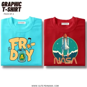 GRAPHIC T-SHIRT Pack of 2 GT- 02