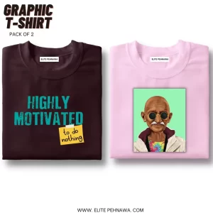 GRAPHIC T-SHIRT Pack of 2  Unisex 04