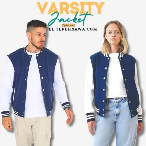 NAVY BLUE VARSITY JACKET VJ-01