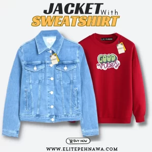 Denim Jacket With Sweatshirt DS-04