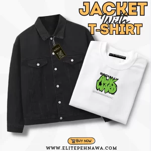 Denim Jacket With Printed T-Shirt DT-001