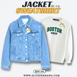 Denim Jacket With Sweatshirt DS-03