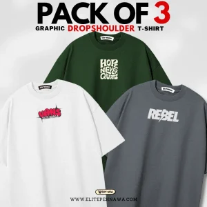 DROP SHOULDER (VANS) Pack of 3 DS01